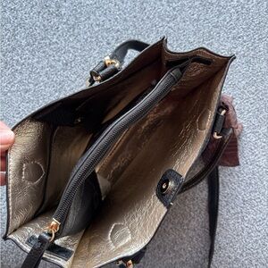 Anne Klein Black and Gold Crossbody Bag